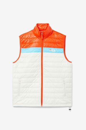 FILA Tri Vests Orange / Blue,Mens Clothing | CA.DZPSEH081